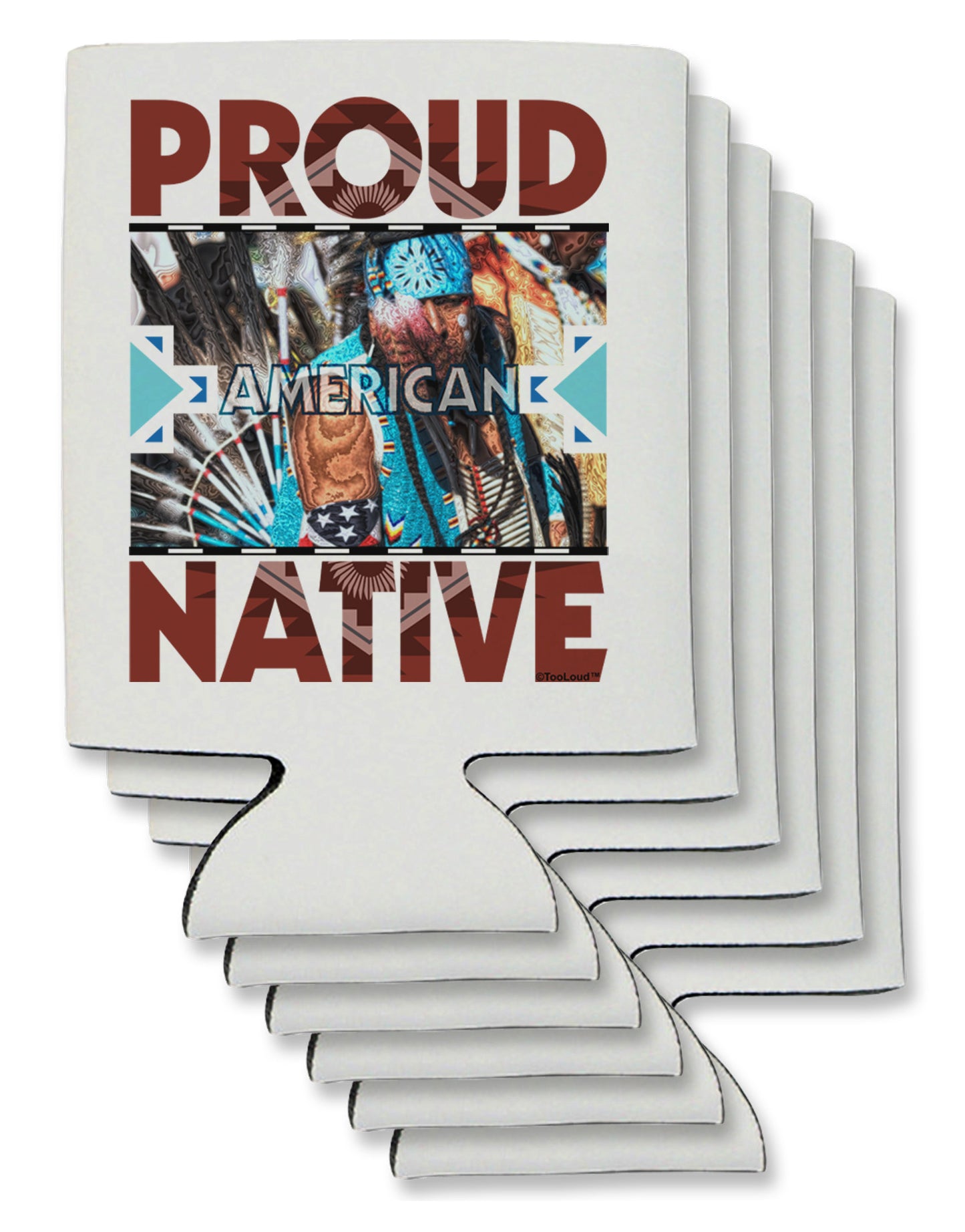 Proud Native American Can / Bottle Insulator Coolers-Can Coolie-TooLoud-6-Davson Sales