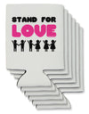 Stand For Love Pink Can / Bottle Insulator Coolers-Can Coolie-TooLoud-6 Pieces-Davson Sales