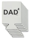 Dad to the Fourth Power - Dad of Four Can / Bottle Insulator Coolers-Can Coolie-TooLoud-6-Davson Sales