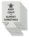 Keep Calm It's Almost Christmas Can / Bottle Insulator Coolers-Can Coolie-TooLoud-6 Pieces-Davson Sales