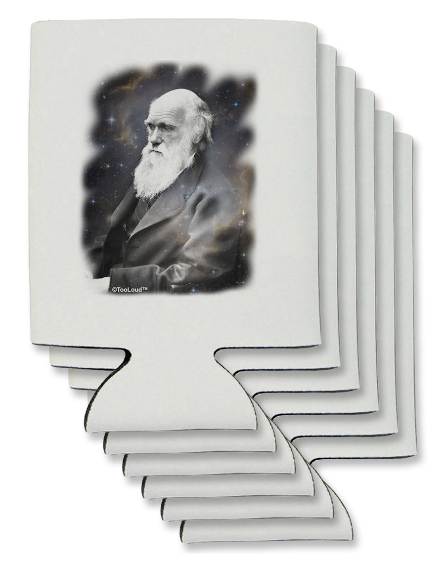 Charles Darwin In Space Can / Bottle Insulator Coolers by TooLoud-Can Coolie-TooLoud-1-Davson Sales