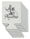 Aquarius Illustration Can / Bottle Insulator Coolers-Can Coolie-TooLoud-6 Pieces-Davson Sales