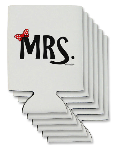 Matching Mr and Mrs Design - Mrs Bow Can / Bottle Insulator Coolers by TooLoud-Can Coolie-TooLoud-6-Davson Sales