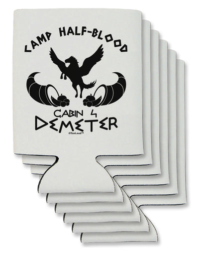 Cabin 4 Demeter Camp Half Blood Can / Bottle Insulator Coolers-Can Coolie-TooLoud-6 Pieces-Davson Sales