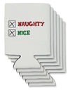 Naughty or Nice Christmas - Naughty and Nice Can / Bottle Insulator Coolers-Can Coolie-TooLoud-6 Pieces-Davson Sales