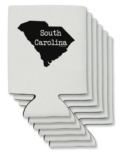 South Carolina - United States Shape Can / Bottle Insulator Coolers by TooLoud-Can Coolie-TooLoud-6-Davson Sales