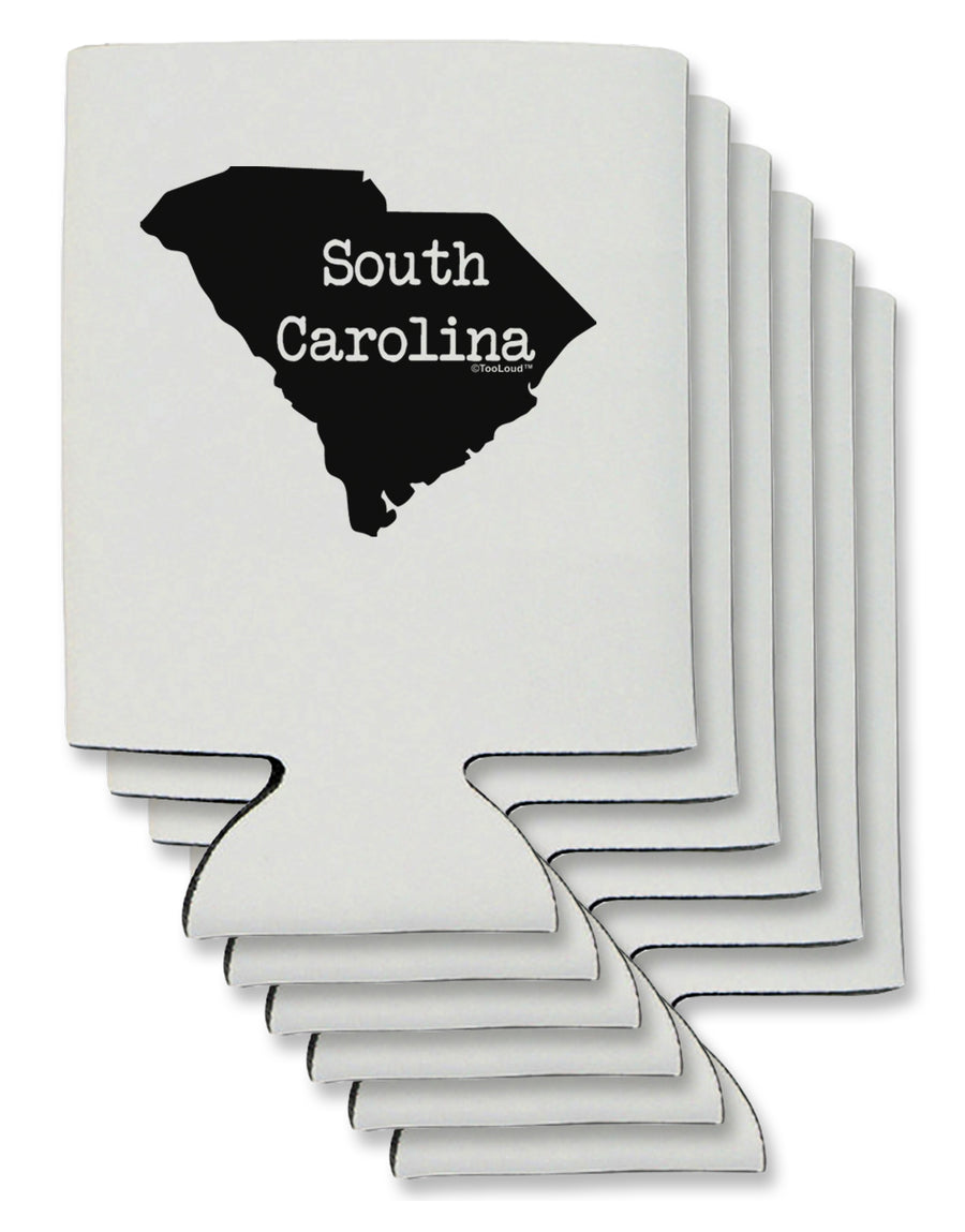 South Carolina - United States Shape Can / Bottle Insulator Coolers by TooLoud-Can Coolie-TooLoud-1-Davson Sales