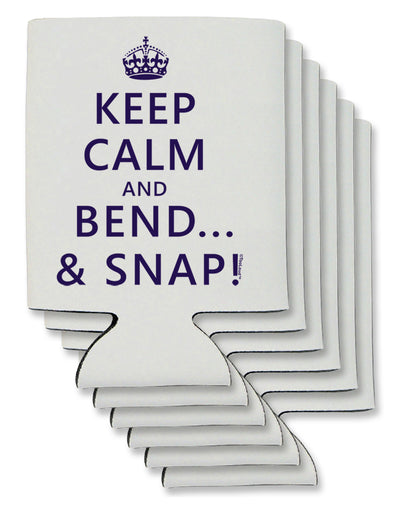 Keep Calm and Bend and Snap Can / Bottle Insulator Coolers-Can Coolie-TooLoud-6 Pieces-Davson Sales