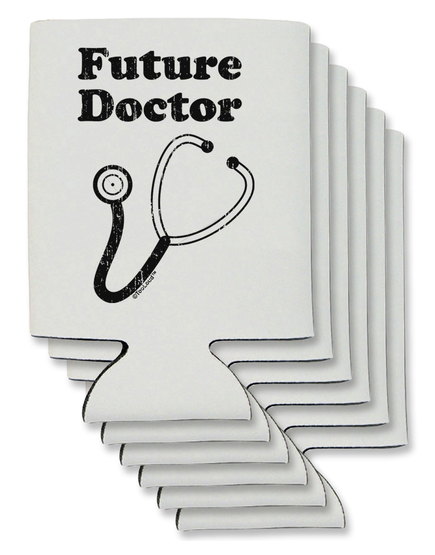 Future Doctor Distressed Can / Bottle Insulator Coolers-Can Coolie-TooLoud-6 Pieces-Davson Sales