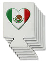 Mexican Flag Heart - Beveled Can / Bottle Insulator Coolers by TooLoud-Can Coolie-TooLoud-6-Davson Sales