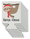 Cute Christmas Sloth - Santa Claws Can / Bottle Insulator Coolers by TooLoud-Can Coolie-TooLoud-6-Davson Sales