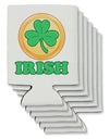 Shamrock Button - Irish Can / Bottle Insulator Coolers by TooLoud-Can Coolie-TooLoud-6-Davson Sales