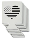 American Flag Heart Design - Stamp Style Can / Bottle Insulator Coolers by TooLoud-Can Coolie-TooLoud-6-Davson Sales