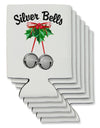 Silver Bells Can / Bottle Insulator Coolers by TooLoud-Can Coolie-TooLoud-6-Davson Sales