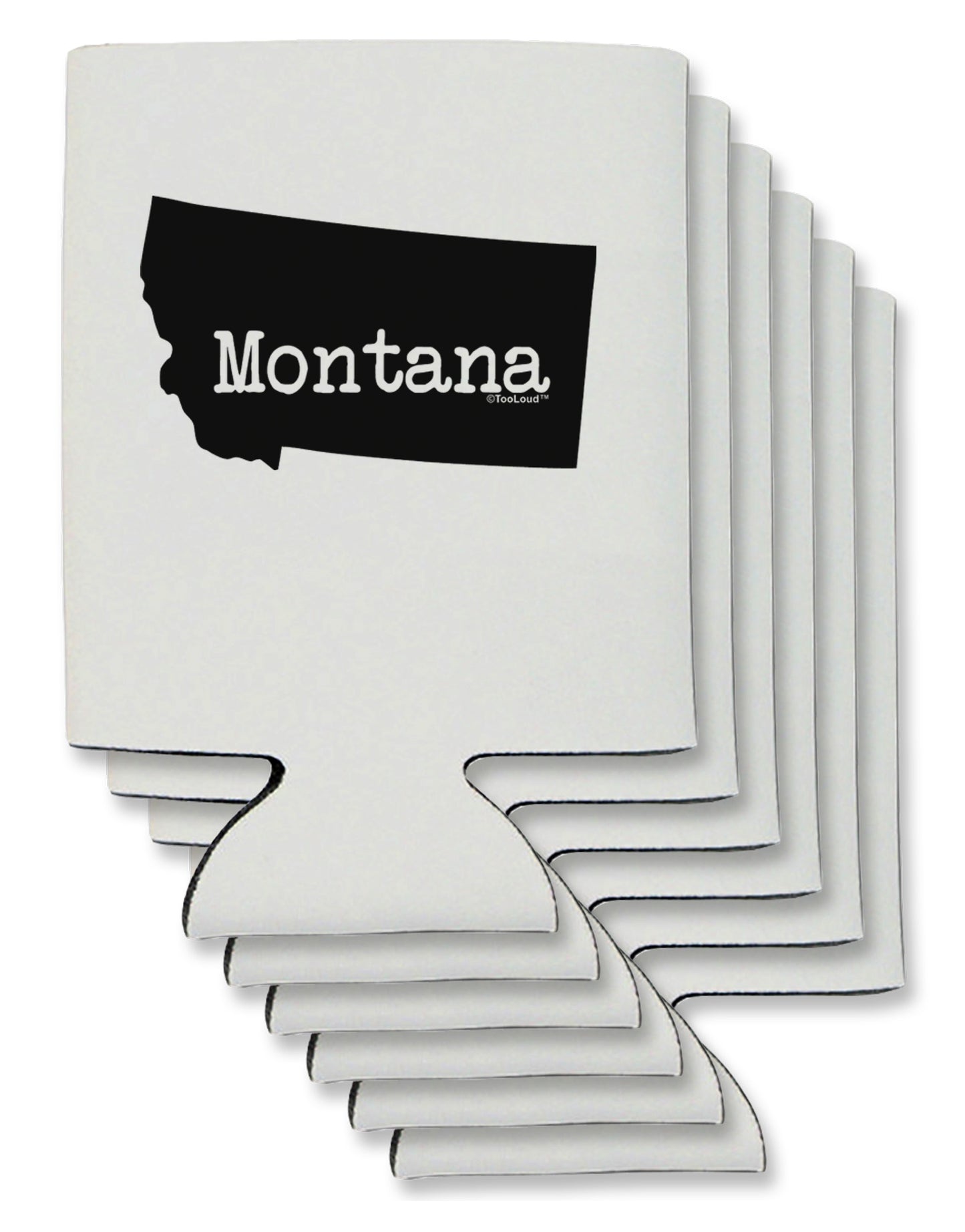 Montana - United States Shape Can / Bottle Insulator Coolers by TooLoud-Can Coolie-TooLoud-6-Davson Sales