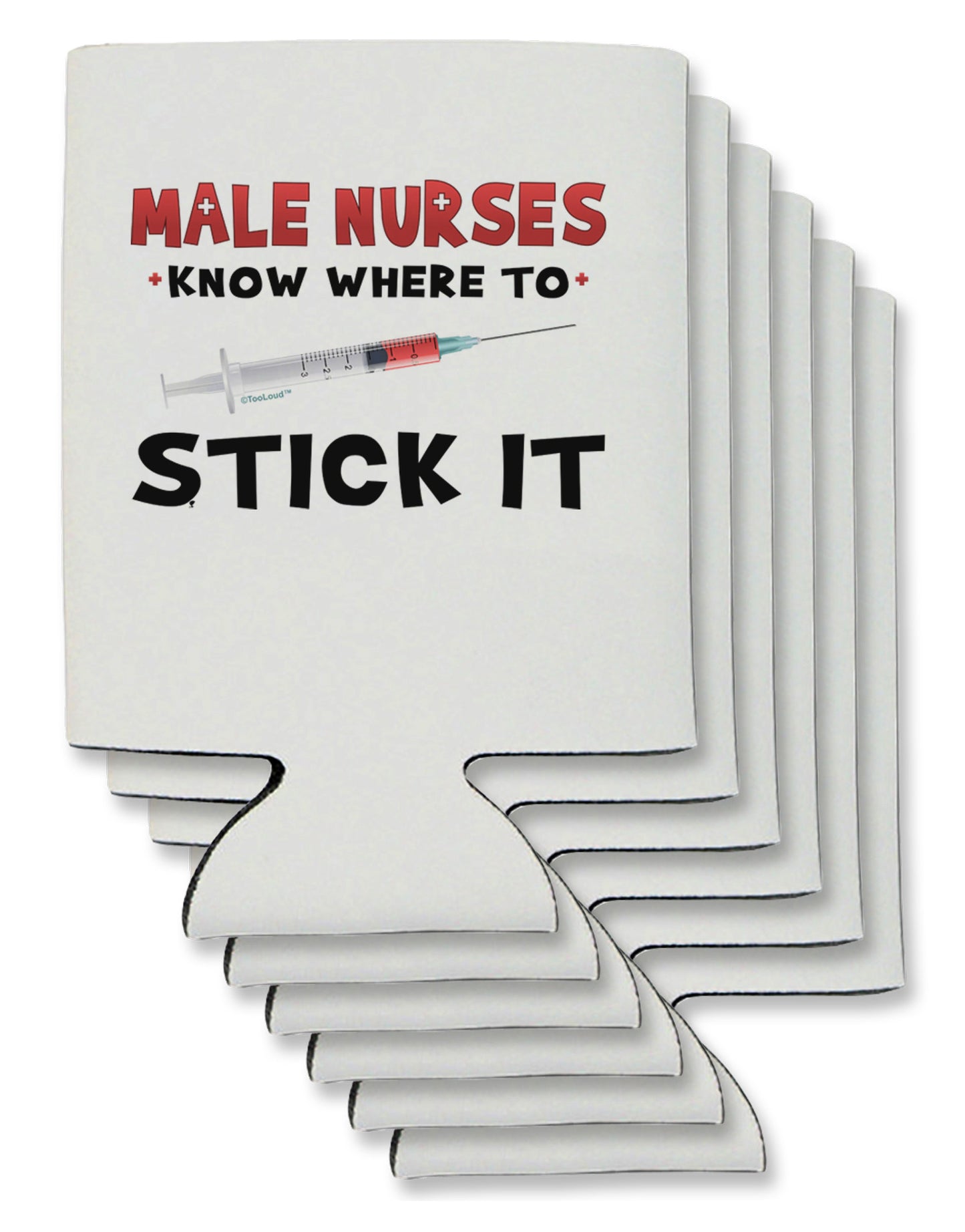 Male Nurses - Stick It Can / Bottle Insulator Coolers-Can Coolie-TooLoud-6-Davson Sales