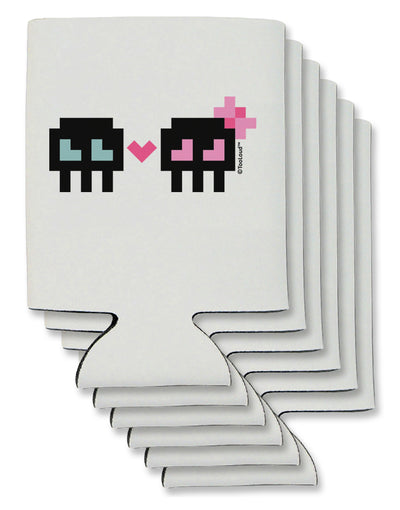 8-Bit Skull Love - Boy and Girl Can / Bottle Insulator Coolers-Can Coolie-TooLoud-6-Davson Sales