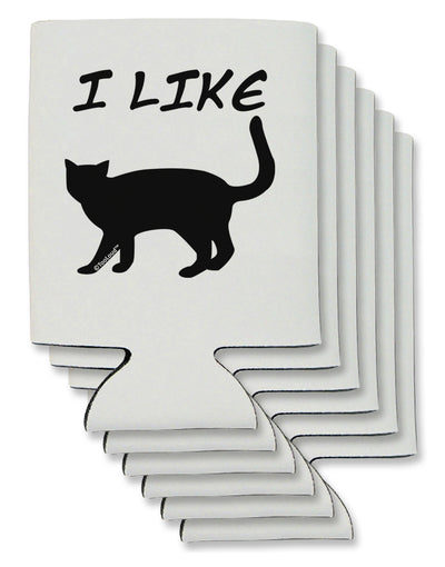 I Like Cat Silhouette Design Can / Bottle Insulator Coolers by TooLoud-Can Coolie-TooLoud-6-Davson Sales