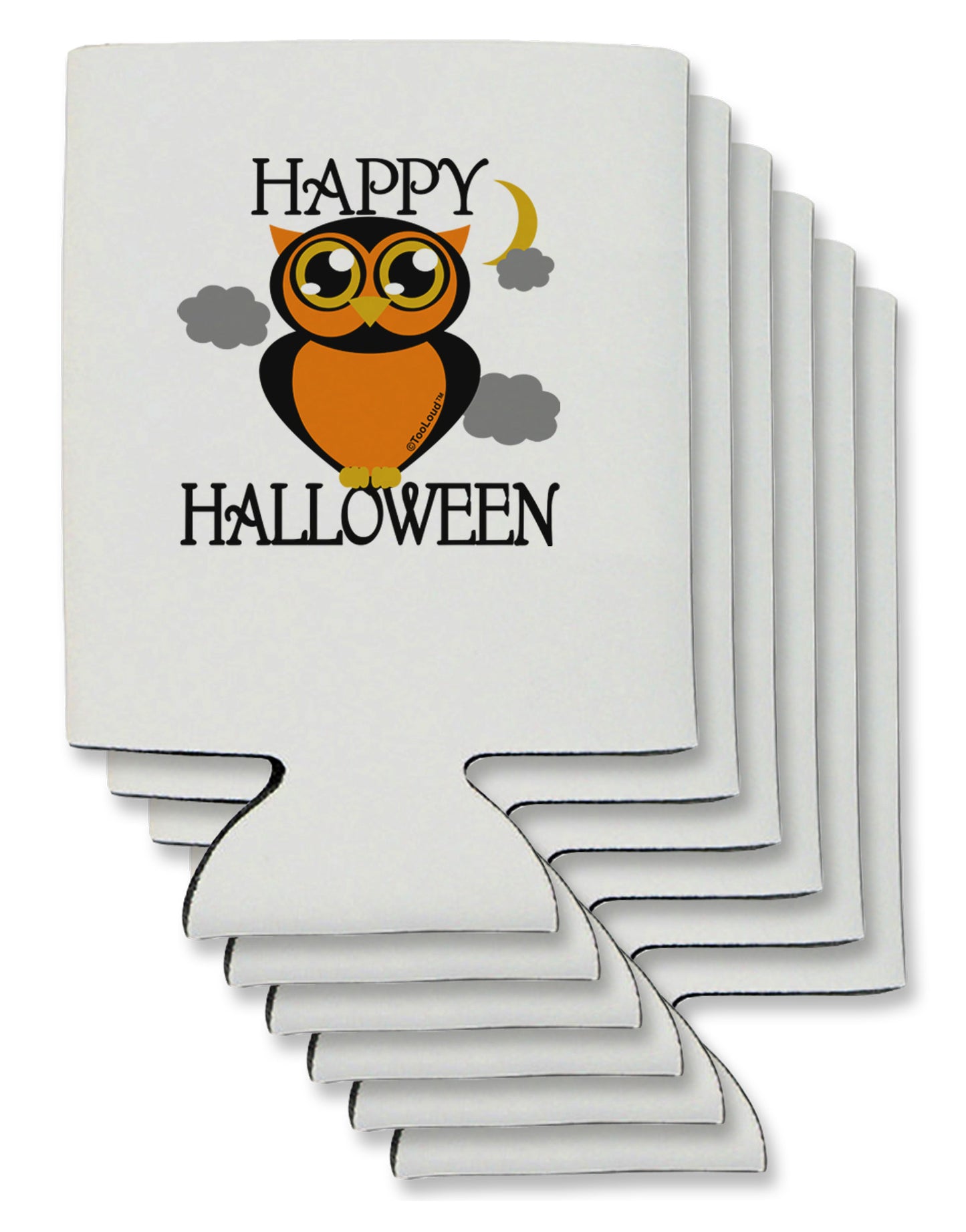 Owl Orange Text Can / Bottle Insulator Coolers-Can Coolie-TooLoud-6-Davson Sales