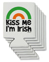 Irish Flag Rainbow - Kiss Me I'm Irish Can / Bottle Insulator Coolers by TooLoud-Can Coolie-TooLoud-6-Davson Sales