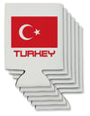 Turkey Flag with Text Can / Bottle Insulator Coolers by TooLoud-Can Coolie-TooLoud-6-Davson Sales