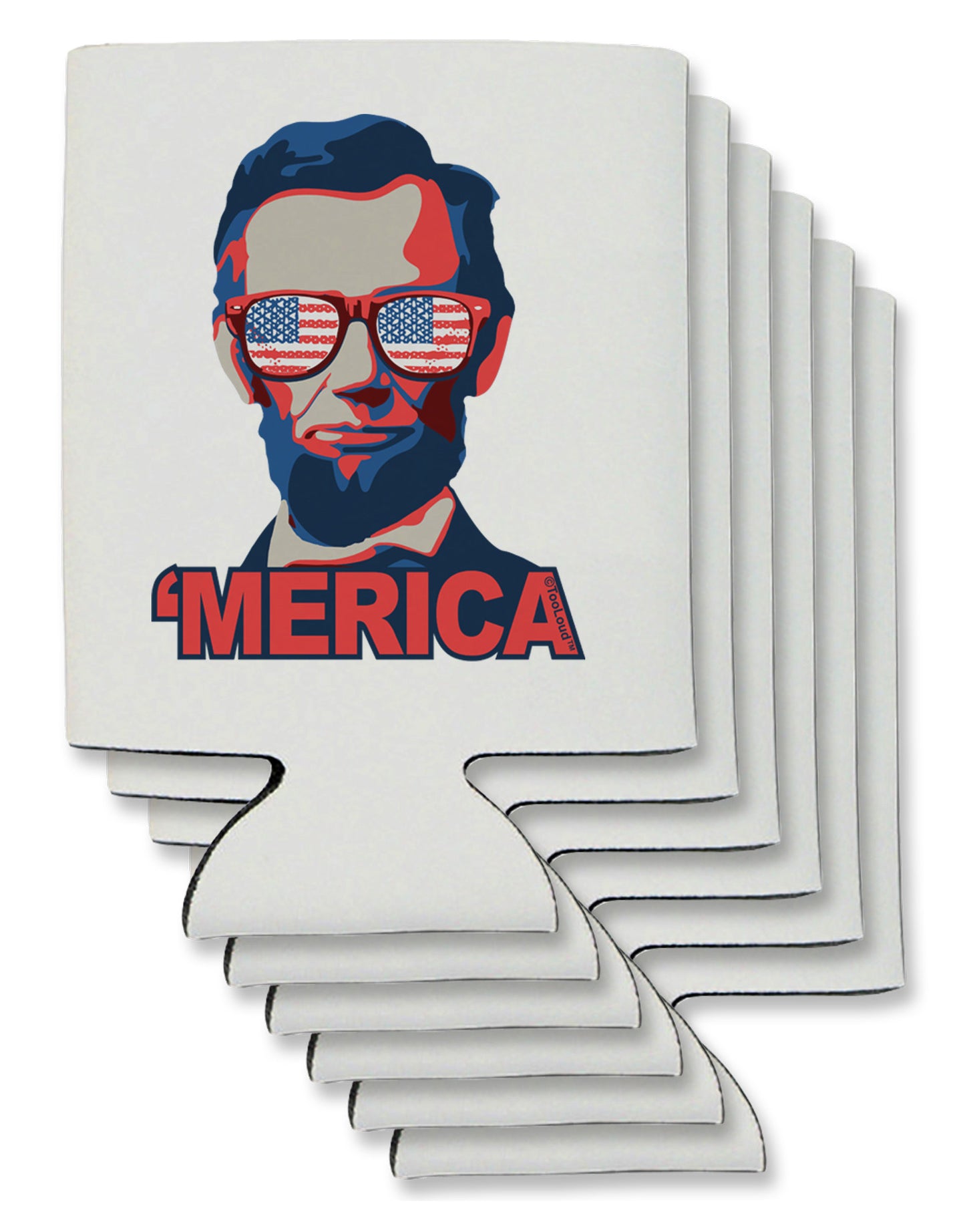 Lincoln Merica Can / Bottle Insulator Coolers-Can Coolie-TooLoud-6-Davson Sales