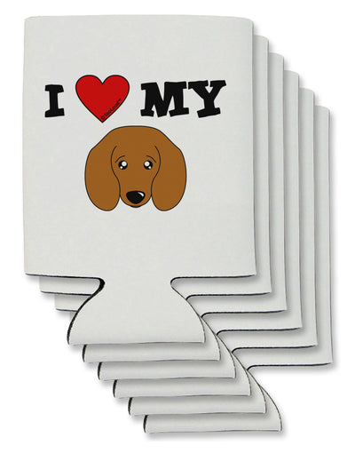I Heart My - Cute Doxie Dachshund Dog Can / Bottle Insulator Coolers by TooLoud-Can Coolie-TooLoud-6-Davson Sales