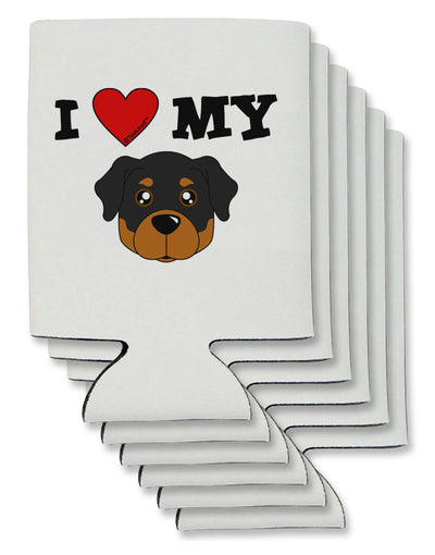 I Heart My - Cute Rottweiler Dog Can / Bottle Insulator Coolers by TooLoud-Can Coolie-TooLoud-6-Davson Sales