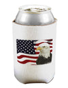 Patriotic USA Flag with Bald Eagle Can / Bottle Insulator Coolers by TooLoud-Can Coolie-TooLoud-1-Davson Sales