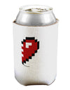 Couples Pixel Heart Design - Right Can / Bottle Insulator Coolers by TooLoud