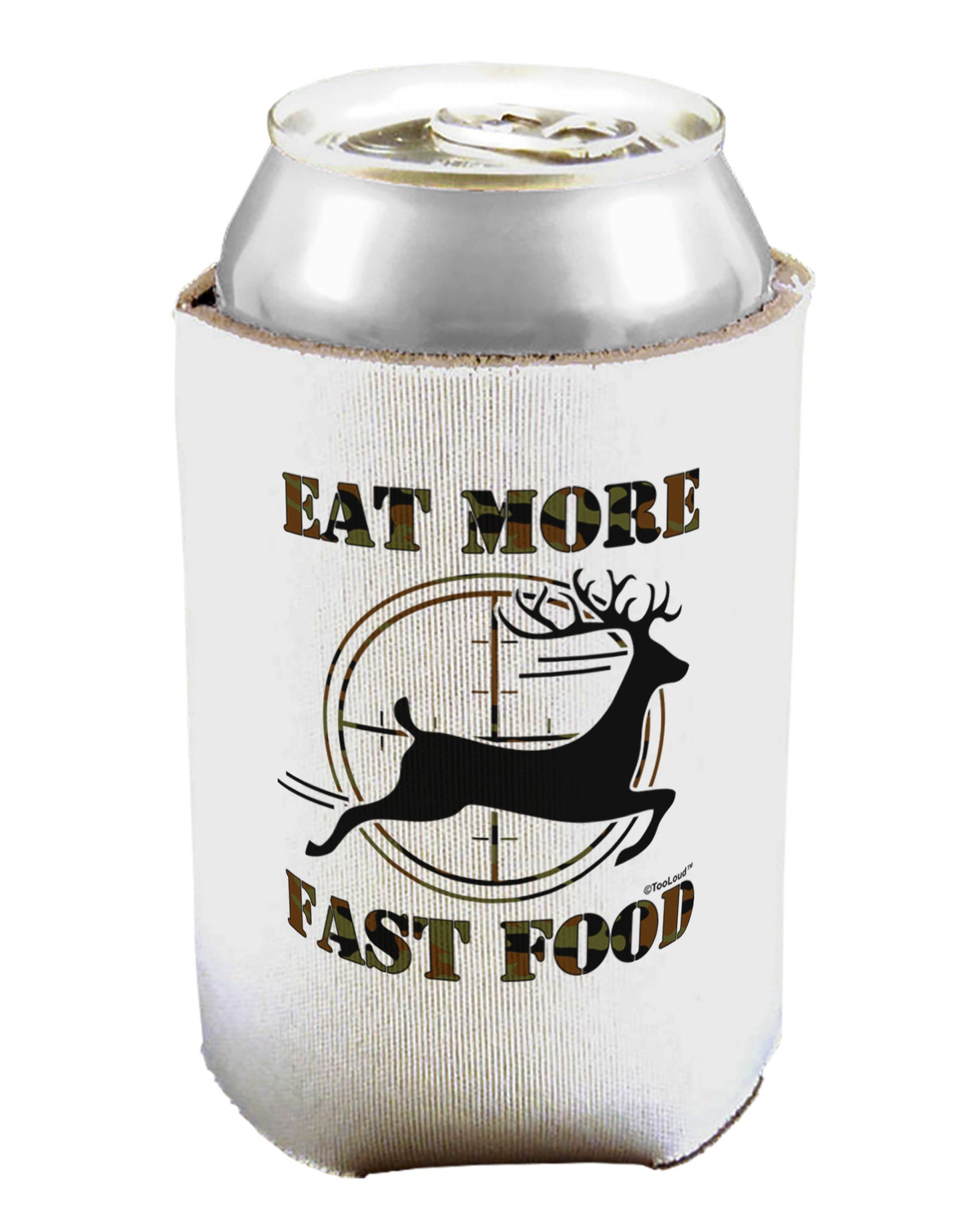 Eat More Fast Food - Deer Can / Bottle Insulator Coolers-Can Coolie-TooLoud-1-Davson Sales