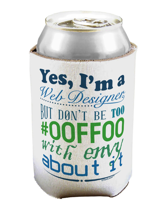 Web Designer -00FF00 With Envy Can / Bottle Insulator Coolers-Can Coolie-TooLoud-1-Davson Sales