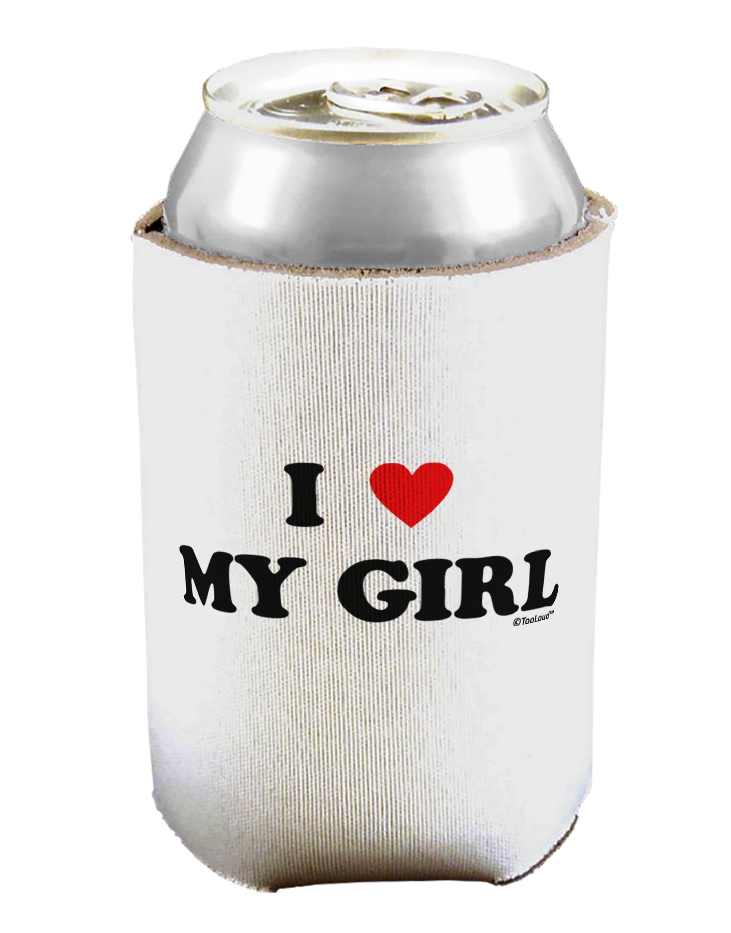 I Heart My Girl - Matching Couples Design Can / Bottle Insulator Coolers by TooLoud-Can Coolie-TooLoud-1-Davson Sales
