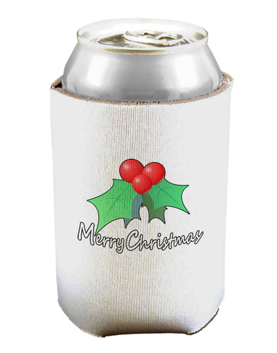 Mistletoe Merry Christmas Text Can / Bottle Insulator Coolers-Can Coolie-TooLoud-1-Davson Sales