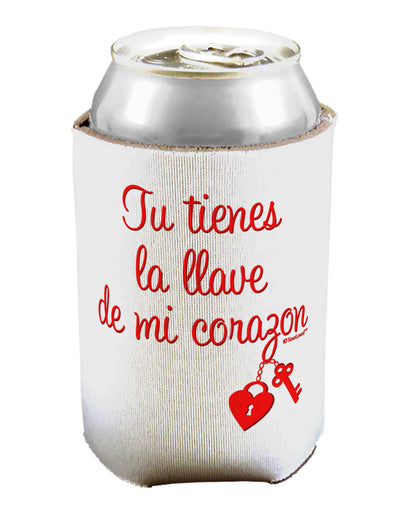 Tu Tienes La Llave De Mi Corazon Can / Bottle Insulator Coolers by TooLoud-Can Coolie-TooLoud-1-Davson Sales