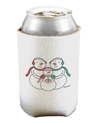 Cute Snowman Family with Girl Can / Bottle Insulator Coolers by TooLoud-Can Coolie-TooLoud-1-Davson Sales