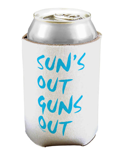 Suns Out Guns Out - Blue Can / Bottle Insulator Coolers-Can Coolie-TooLoud-1-Davson Sales