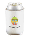 Manager Mango Text Can and Bottle Insulator Cooler-Bottle Insulator-TooLoud-White-Davson Sales