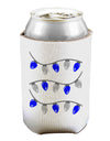 Hanukkah Lights Blue and Silver Can / Bottle Insulator Coolers-Can Coolie-TooLoud-1 Piece-Davson Sales
