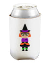 Cute Witch Halloween Can and Bottle Insulator Cooler-Bottle Insulator-TooLoud-White-Davson Sales