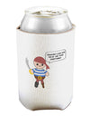 Look for the Ex - Petey the Pirate Can and Bottle Insulator Cooler-Bottle Insulator-TooLoud-White-Davson Sales