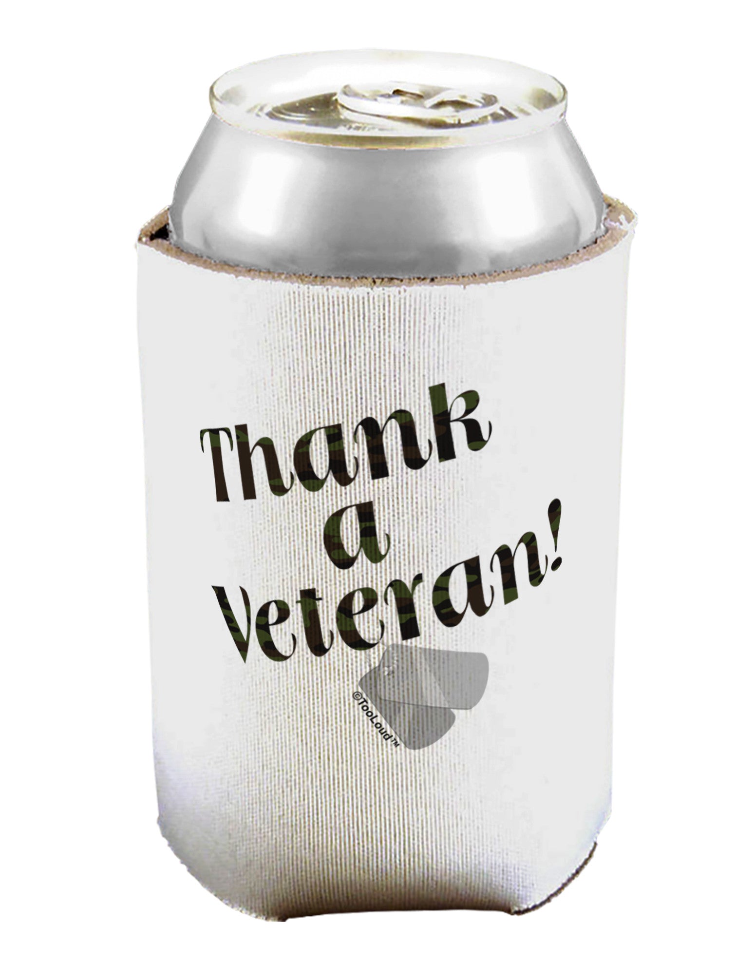 Thank A Veteran Can / Bottle Insulator Coolers-Can Coolie-TooLoud-1-Davson Sales
