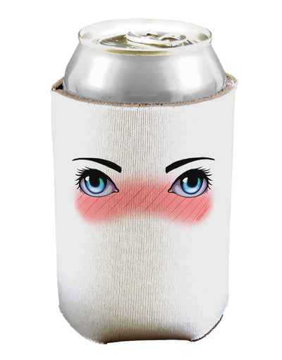 Blushing Anime Eyes Can / Bottle Insulator Coolers by TooLoud-Can Coolie-TooLoud-1-Davson Sales