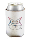 Cute Snowman and Snowwoman Couple Can / Bottle Insulator Coolers by TooLoud-Can Coolie-TooLoud-1-Davson Sales