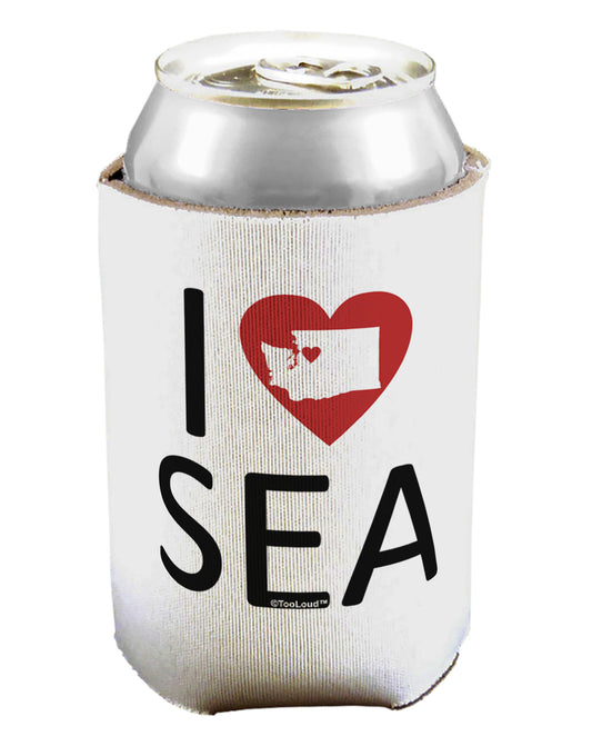 I Heart Seattle Can / Bottle Insulator Coolers-Can Coolie-TooLoud-1-Davson Sales