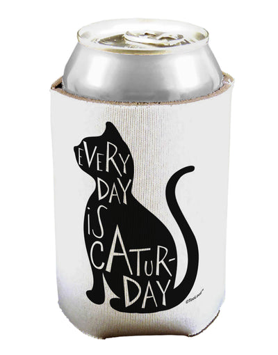 Every Day Is Caturday Cat Silhouette Can / Bottle Insulator Coolers by TooLoud-Can Coolie-TooLoud-1-Davson Sales