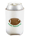 Football Turkey Happy Thanksgiving Can and Bottle Insulator Cooler-Bottle Insulator-TooLoud-White-Davson Sales