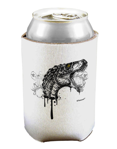 Artistic Ink Style Dinosaur Head Design Can / Bottle Insulator Coolers by TooLoud-Can Coolie-TooLoud-1-Davson Sales