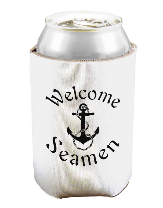 Welcome Seamen Can and Bottle Insulator Cooler-Bottle Insulator-TooLoud-White-Davson Sales