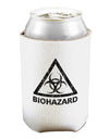 Biohazard Sign Distressed Can and Bottle Insulator Cooler-Bottle Insulator-TooLoud-White-Davson Sales